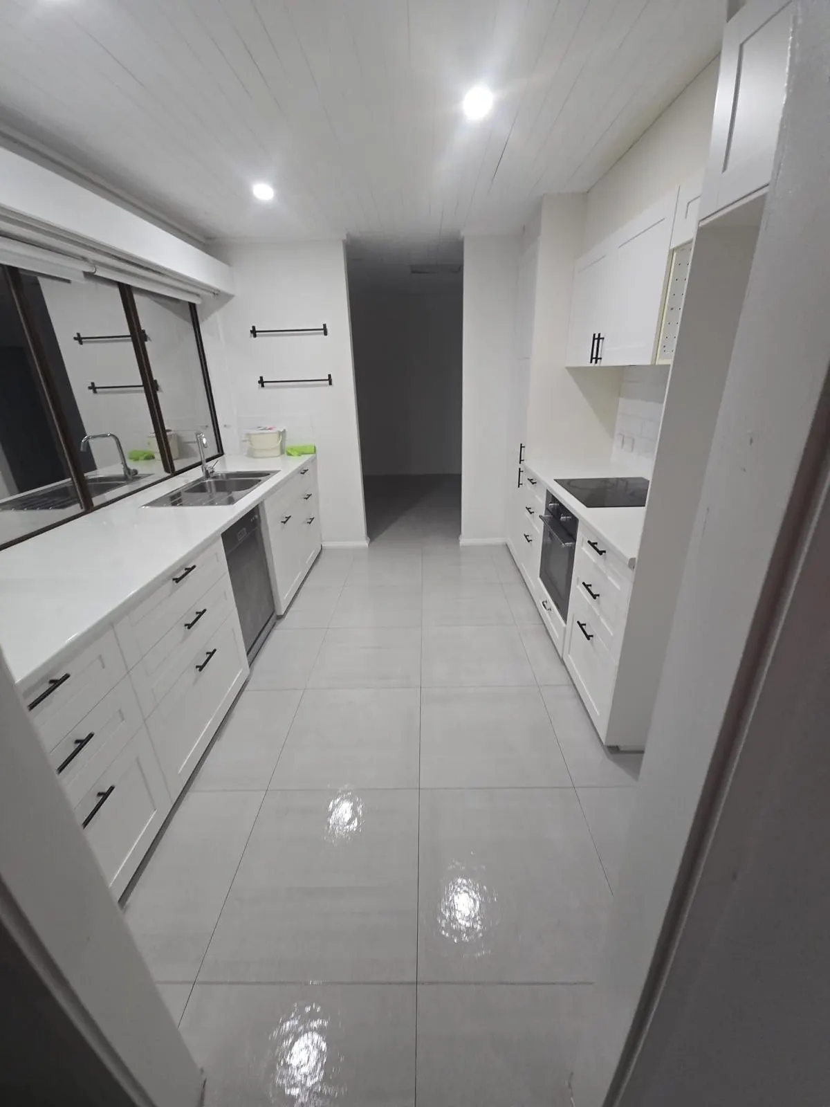Galley kitchen ready for inspection - end of lease clean by Freshco Kleen in Perth