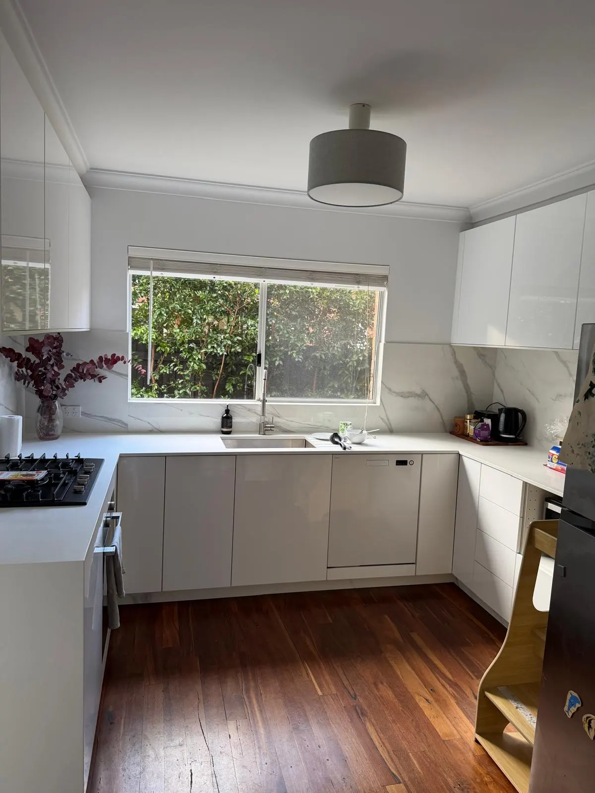Kitchen benches, cabinetry and floor - residential clean by Freshco Kleen in Perth